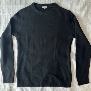 Reiss Black Textured Cotton Sweater